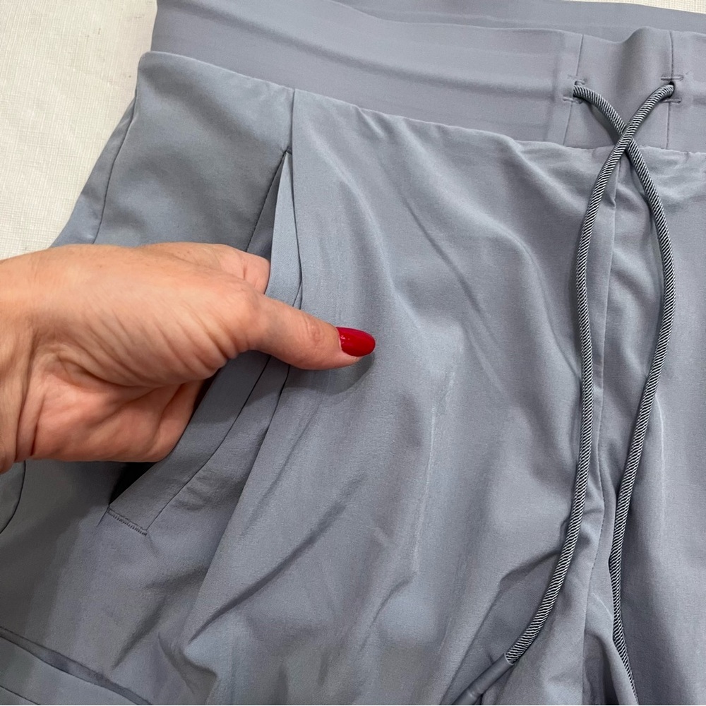 Athleta Go Far Travel Pants Blue Joggers - Picture 2 of 9